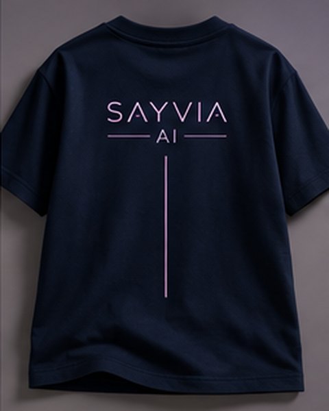Swaeve tee: Navy · logo back