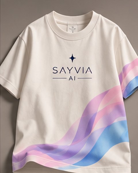 Swaeve tee: Cream · waves